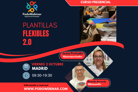 Curso Presencial en MADRID  -Plantillas flexibles 2.0: concepto, materiales, adaptación y making of