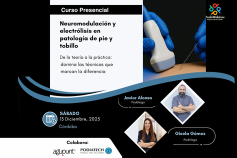 Curso Presencial: Neuromodulación y electrólisis en patología de pie y tobillo.